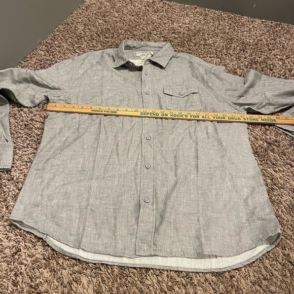 Grayers clothiers nwt Hartford double cloth Heather gray long sleeve button up - Picture 9 of 10